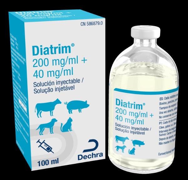 Diatrim 200 mg/ml + 40 mg/ml solución inyectable
