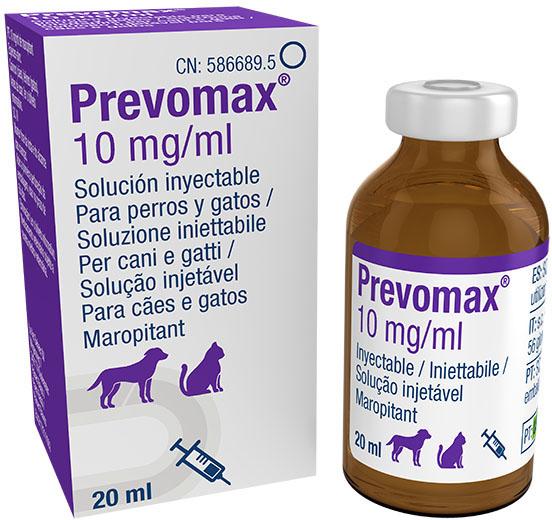 Prevomax 10 mg/ml solución inyectable para perros y gatos