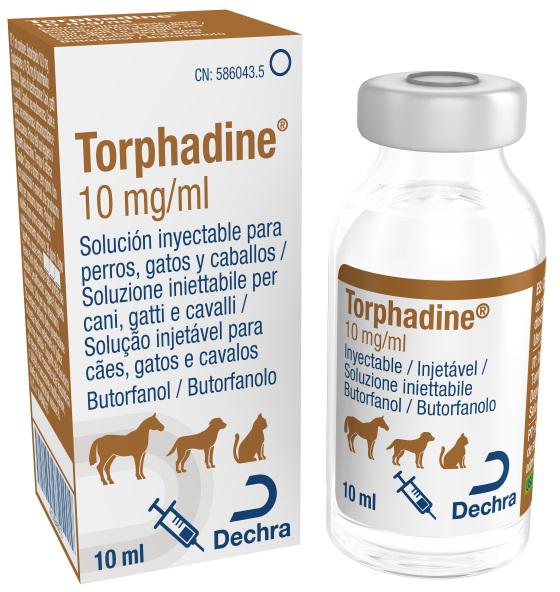 Torphadine 10 mg/ml solución inyectable para perros, gatos y caballos