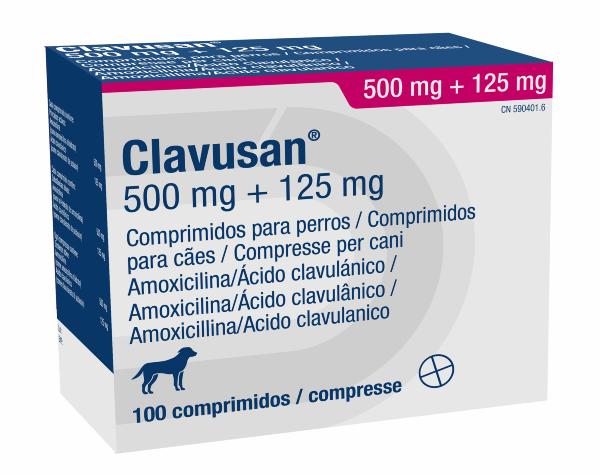 Clavusan 500 mg/125 mg comprimidos para perros