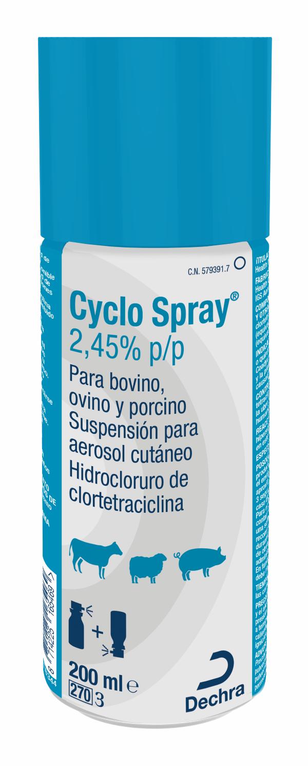Clortetraciclina en spray
