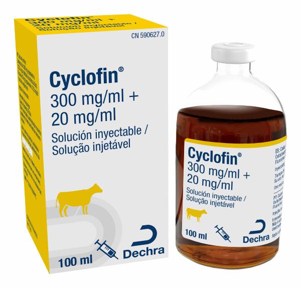 Oxitetraciclina y flunixino inyectable para vacuno