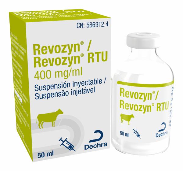 Revozyn 400 mg/ml suspensión inyectable para bovino.