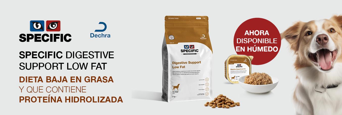 Lanzamiento del alimento húmedo SPECIFIC Digestive Support Low Fat (CIW-LF)