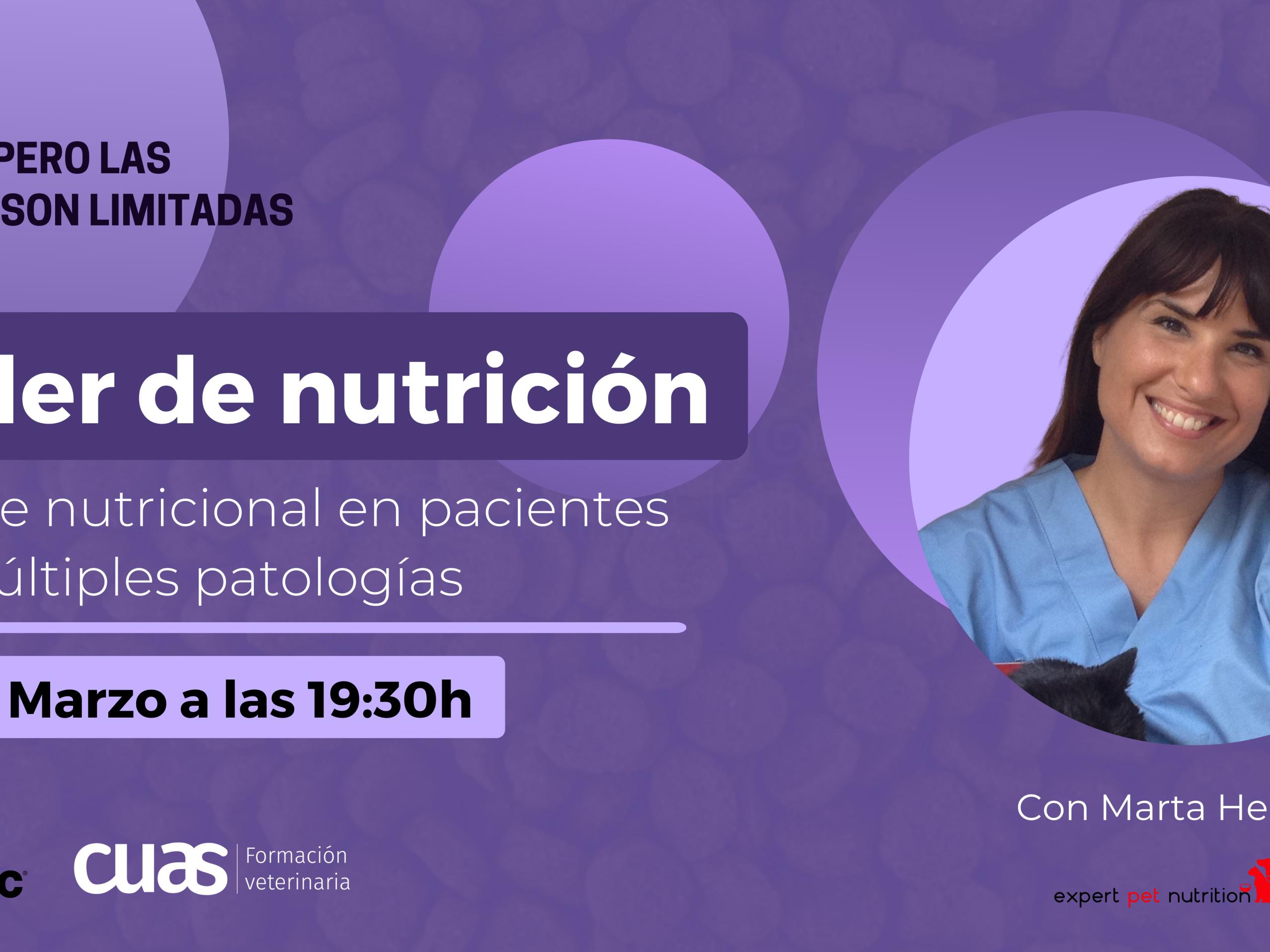 SPECIFIC patrocina un taller de nutrición gratuito para veterinarios con Marta Hervera de la academia Cuas - Formación Veterinaria.