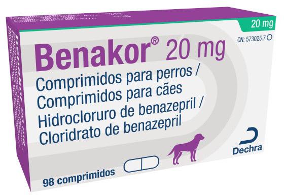 Benazepril 20 mg en comprimidos para perros