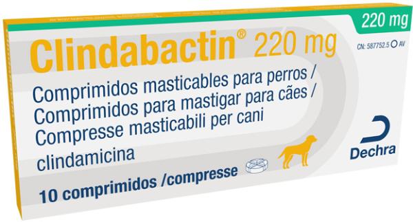 Clindabactin 220 mg para perros