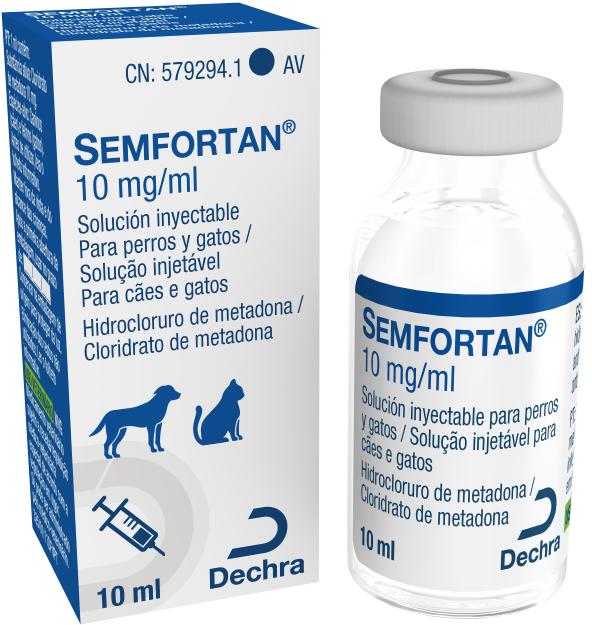 Semfortan 10 mg/ml solución inyectable para perros y gatos