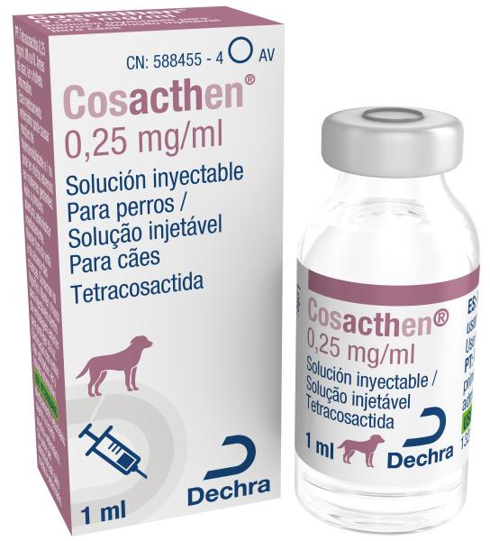 Cosacthen 0,25 mg/ml solución inyectable para perros