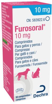 Furosemida 10 mg en comprimidos para perros y gatos