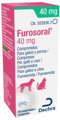 Furosemida 40 mg en comprimidos para perros y gatos