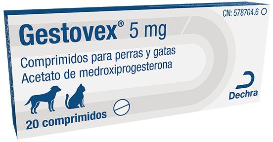Gestovex 5 mg comprimidos para perras y gatas