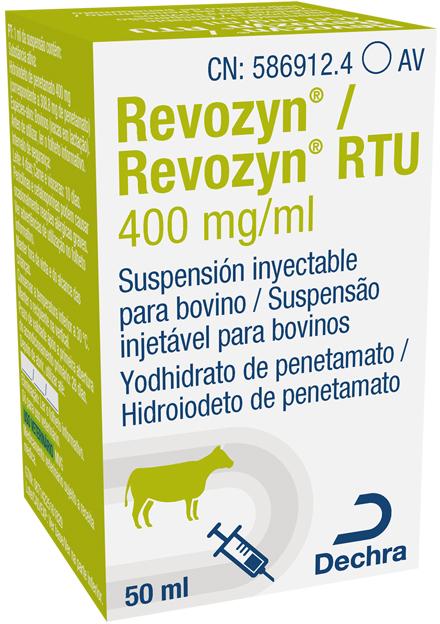 Revozyn 400 mg/ml suspensión inyectable para bovino.