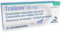 Tralieve 80 mg comprimidos masticables para perros