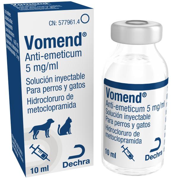 Vomend anti-emeticum 5 mg/ml  solución inyectable para perros y gatos